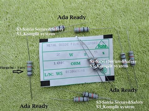 Jual R 2w 10k Kilo Ohm Resistor 2watt R2w 2 Watt 10kohm Di Lapak S3