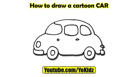 How To Draw Cartoon Car Youtube