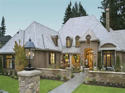 Cottage Style Single Story Home Exterior French Country