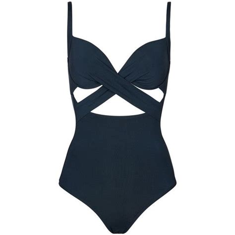 U Wire Cutout One Piece 200 Liked On Polyvore Featuring Swimwear One Piece Swimsuits