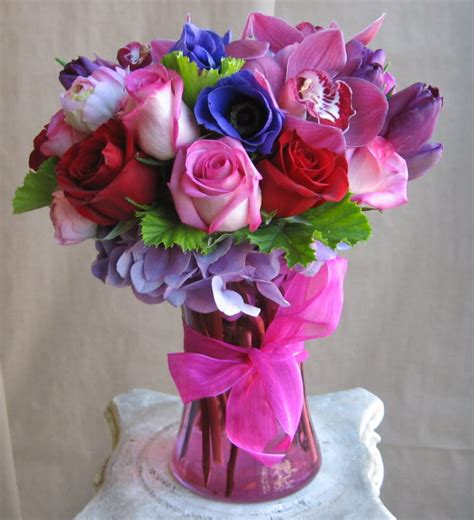 It's so full of springtime details! Beautiful Romantic Bouquet in Malibu, CA | Malibu Garden ...
