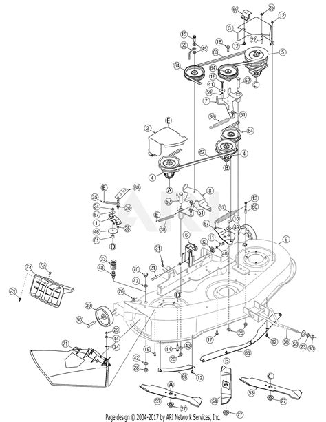 Mtd 13rn771h729 2007 Parts Diagram For Deck Assembly 46 Inch