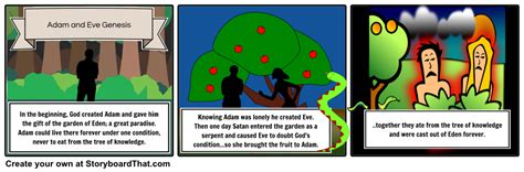 Adam And Eve Storyboard Af Rebeccaray