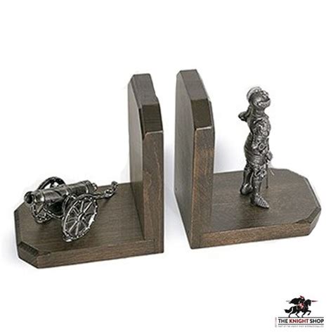 Knight And Cannon Bookends Buy Medieval Accessories From Our Uk Shop