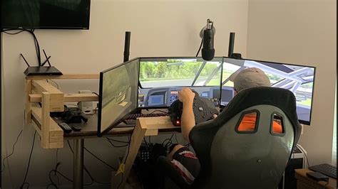Diy Triple Monitor Stand Sim Racing