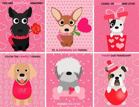 Printable Dog Valentine Cards