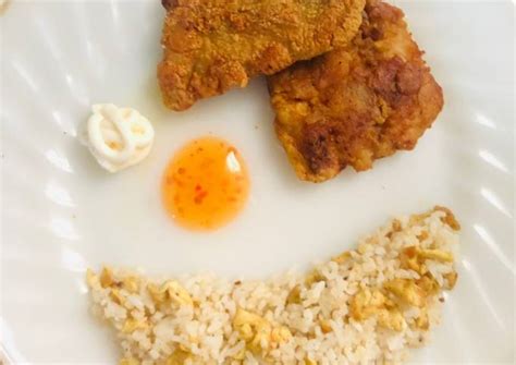Easy Breaded White Fish Fillets Crumbed Fish Nuggets With Fried Rice