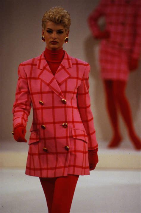 Linda Evangelista Anne Klein Runway Show Fw 1991 High Fashion