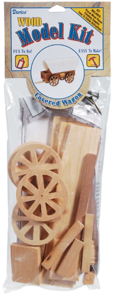 Wood Model Kit Covered Wagon 1ct Covered Wagon Walmart Crafts