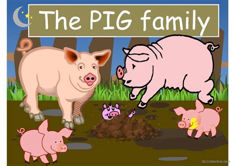 Farm Animal Families Pictionary Pic English Esl Powerpoints