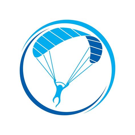 Parachute Logo Icon Design And Symbol Skydiving Vector 17127793 Vector