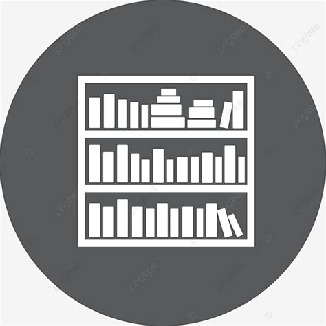 Library White Transparent Library Icon Icons Library Bookshelf Flat