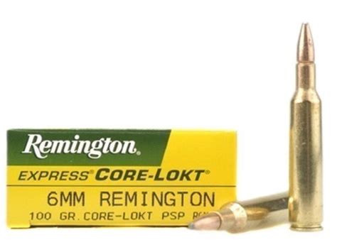 R6mm4 Remington 6mm Rem 100gr Psp Core Lokt
