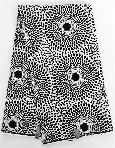 African Print Fabric Ankara Black And White Etsy African Print