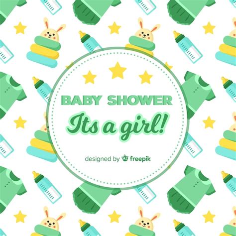 Free Vector Beautiful Baby Shower Background