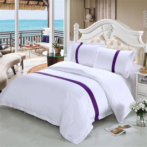 With new arrivals and old favorites, you're sure to find the perfect bedroom set that matches your vision! New 100% Cotton White Color Hotel Bedding sets King Queen ...