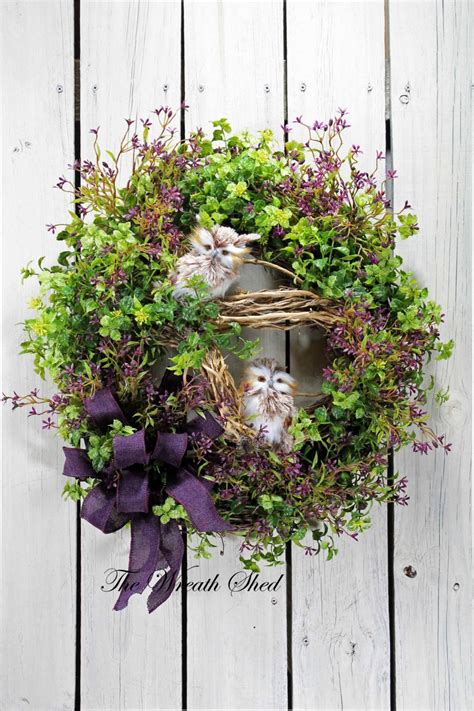Owl Country Wreath Everyday Wreath Front Door Wreath