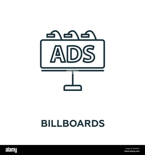 Billboards Vector Icon Symbol Creative Sign From Advertising Icons