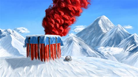 Download 1920x1080 Wallpaper Pubg Winter Mountains Landscape Red