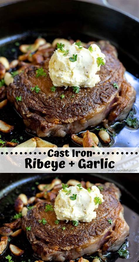 Are there any alternate ways to accomplish the same perfection for those of us who do not have a cast iron skillet? CAST IRON RIBEYE STEAK + GARLIC BUTTER!!! + WonkyWonderful