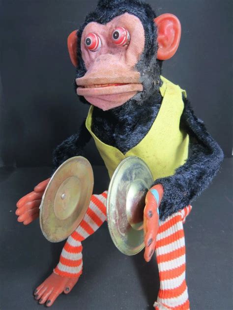 Vintage Clapping Monkey Toy With Cymbals 1960s Shelf Sitter Etsy