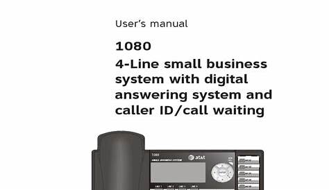 at&t phone user manual