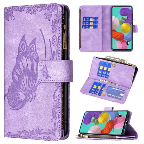 Galaxy A51 4g Case Not For 5g Allytech Pu Leather Retro Butterfly