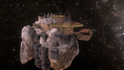 Space Station Asteroid Mining Facility Download Free 3d Model By