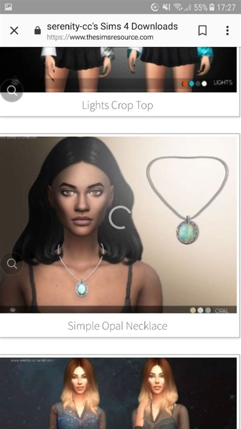 Pin By Alex Dinu On Sims Cc Opal Necklace Sims Cc Opal