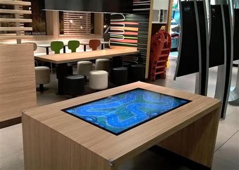 It boasts an ultra sleek 42 inch liquid resistant screen with a 1920 x 1080 resolution along with a 120gb ssd drive. Touchscreen Computer Coffee Tables : touch table