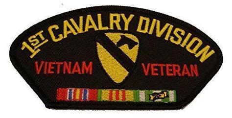 Us Army First 1st Cavalry Division Vietnam Veteran Patch W Campaign