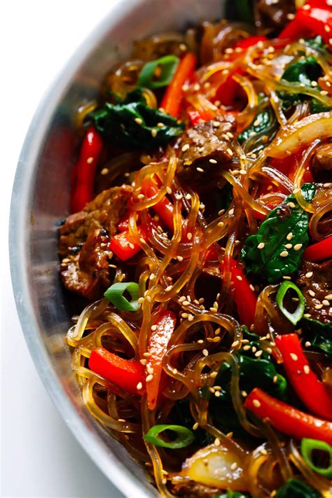 Red pepper, black pepper, chinese pepper, cordifolia. Japchae, this easy Korean noodle stir-fry recipe, is quick ...