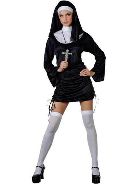 Adult Ladies Sexy Naughty Nun Religion Hen Party Fancy Dress Costume Bn Ebay