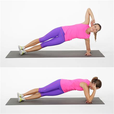 Side Elbow Plank Twist 30 Day 6 Pack Abs Challenge Popsugar Fitness