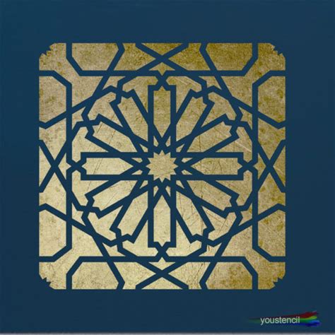 Moroccan Tile Stencil 5 St27 Au