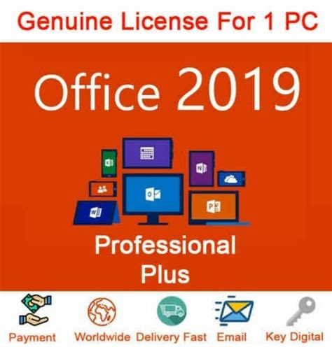 Office 2019 Professional Plus Lifetime Genuine License Key
