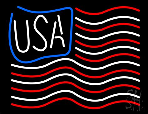 Usa Flag Led Neon Sign Business Neon Signs Everything Neon