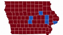 Iowa Election Results 2020: Maps show how state voted for president