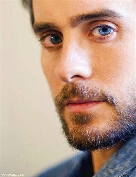 Blue Eyed Man With Brown Hair And A Beard Stares Directly Into Camera Jaret Leto Jared Leto