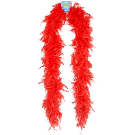 Feather Boa 72in Red
