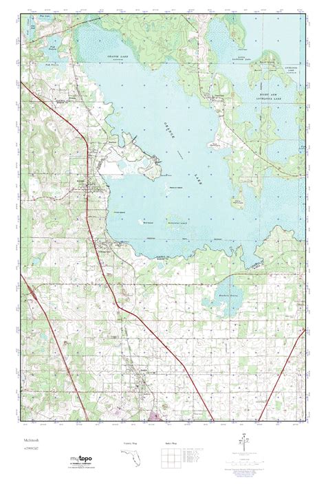 Mytopo Mcintosh Florida Usgs Quad Topo Map