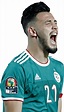 Ramy Bensebaini Algeria football render - FootyRenders