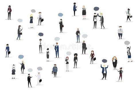 Vector Collection Of Business People Stock Vector Illustration Of