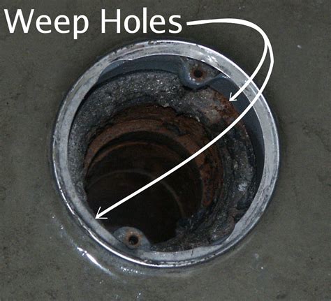 Two Weep Holes My Bathroom Drain Has A Couple Of Weep Hole Flickr