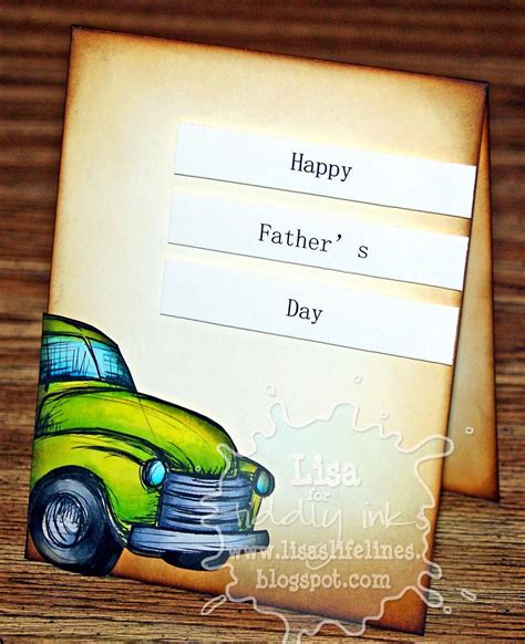 Lisas Life Lines Fathers Day Vintage Truck Fathers Day Cards
