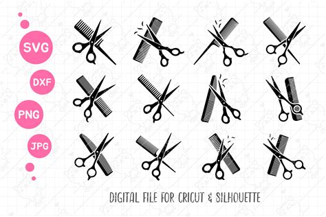 Scissors Svg Hair Salon Accessories Graphic By Foxgrafy · Creative