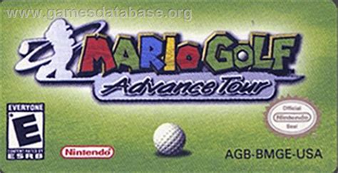 Mario Golf Advance Tour Nintendo Game Boy Advance Artwork