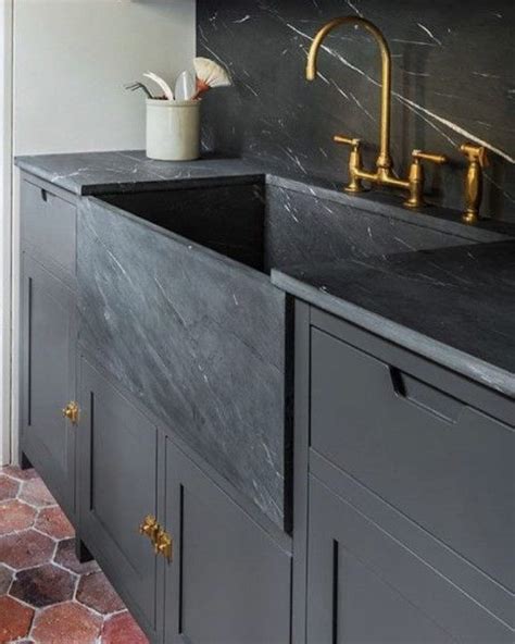 Grey Days November 2018 White Apron Sink Kitchen Flooring Black