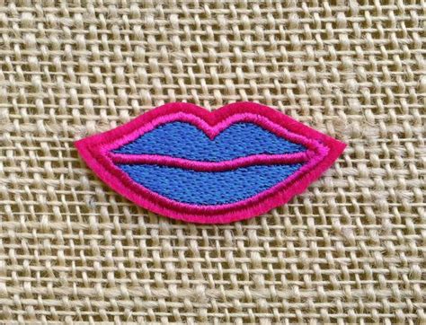 Punk Lips Patches Iron On Patch For Jackets And Backpacks Etsy Lip
