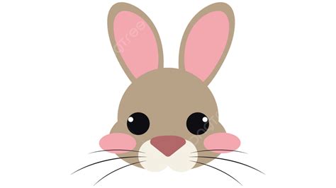 Rabbit Head Vector Hd Images Rabbit Cartoon Cute Head Rabbit Cartoon